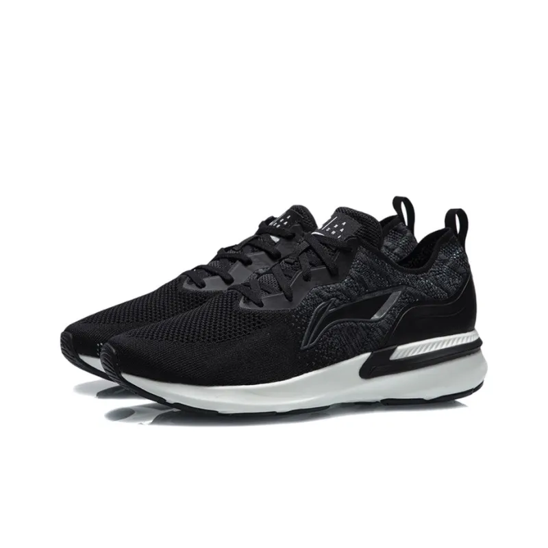 LiNing Arashi Cushioning Low Top Running Shoes Men's Black-2