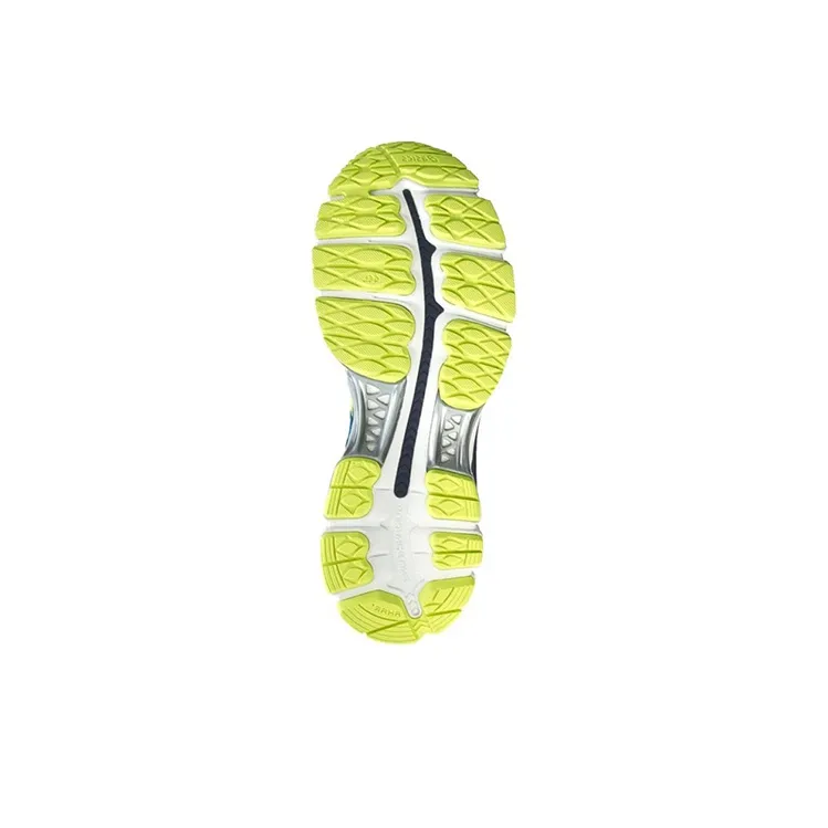 Asics GEL-Nimbus 17 Breathable Lightweight Low-Top Running Shoes Men's Blue Yellow-4
