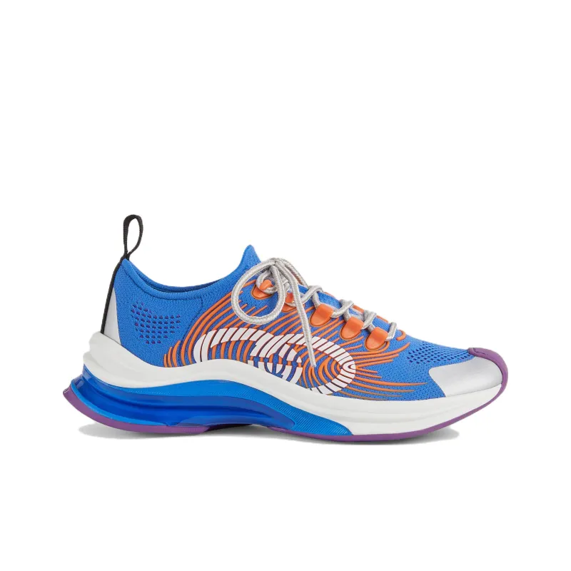 GUCCI Women's Run Sneaker 'Blue Orange' Women's-1