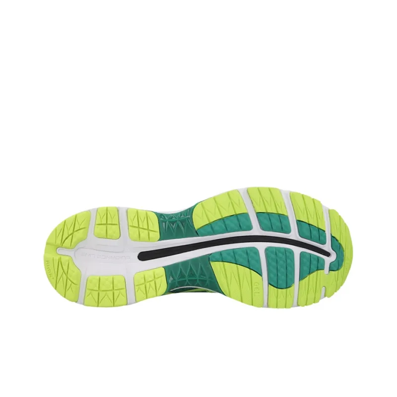 Asics GEL-Nimbus 18 Wear-Resistant Slip-Resistant Low-Top Running Shoes Men's Green Yellow-3