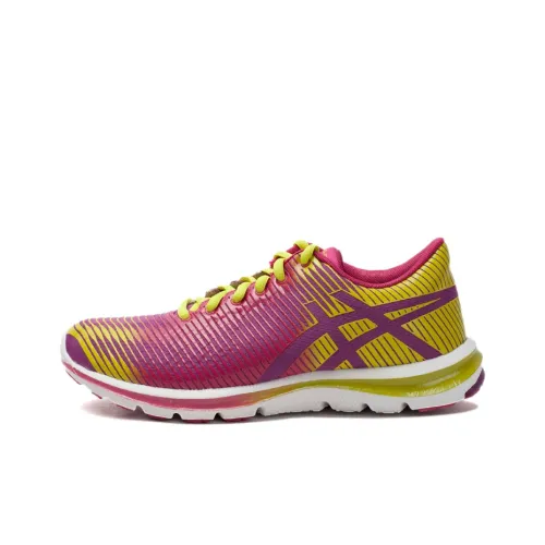 Asics Gel-Super J33 2 Gel-Super J33 2 Breathable Low-Top Running Shoes Women's Fuchsia Yellow
