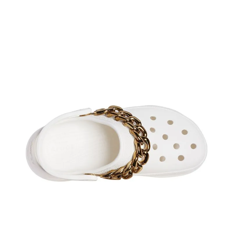 Crocs Retro Chain White Gold Sandals 'White Gold' Women's-2
