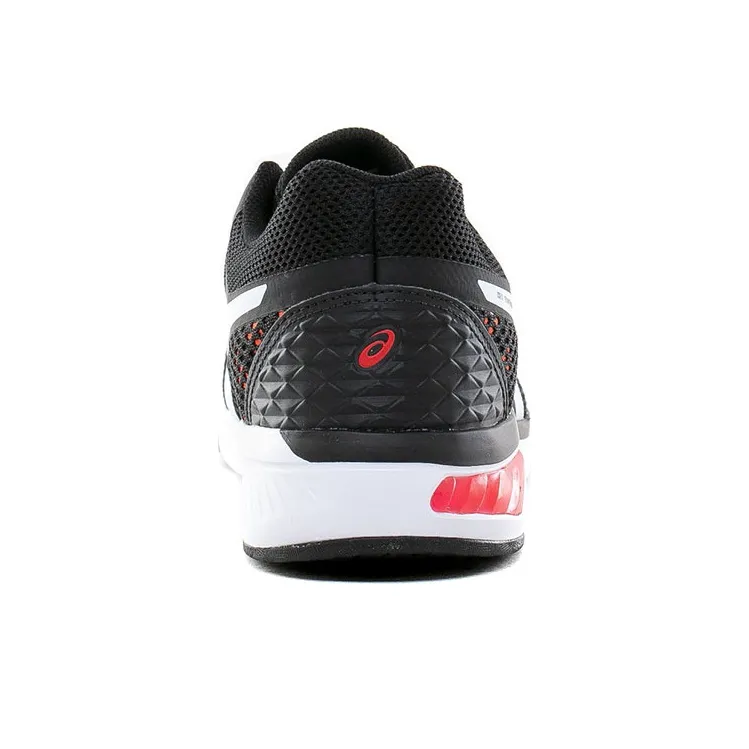 Asics Gel-Evasio Wear-resistant And Lightweight Low-Top Running Shoes Men's Black Red-3