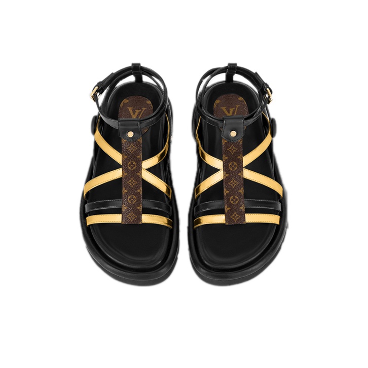 Louis vuitton 2 fashion strap sandals