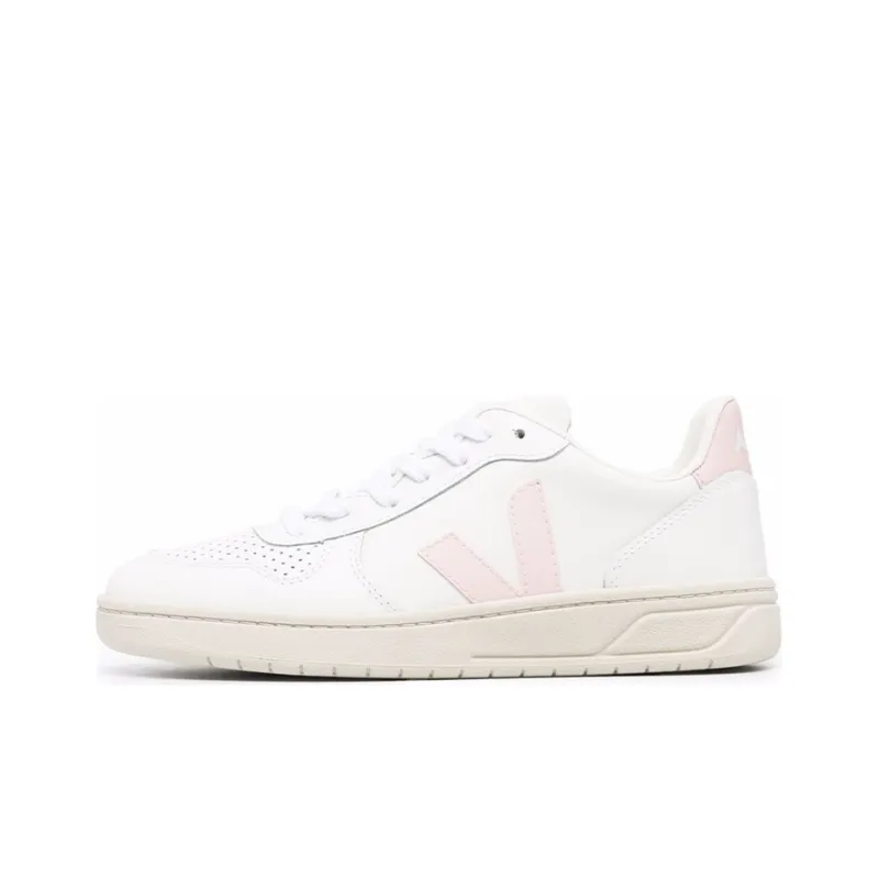VEJA V 10 Lace up 'White Beige Pink' Women's-0