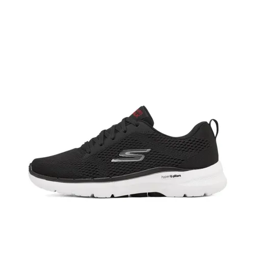 Skechers Go Walk 6 Casual Shoes Men Low-Top Black/White