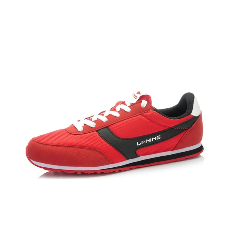 LiNing Shock Absorbers With Slip Resistant Features Low Top Running Shoes Men's Red Black-2