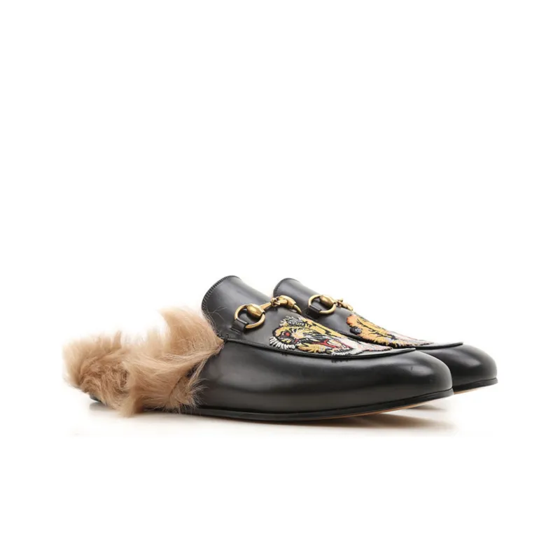 GUCCI Closed Toe Slippers Men's Black-2