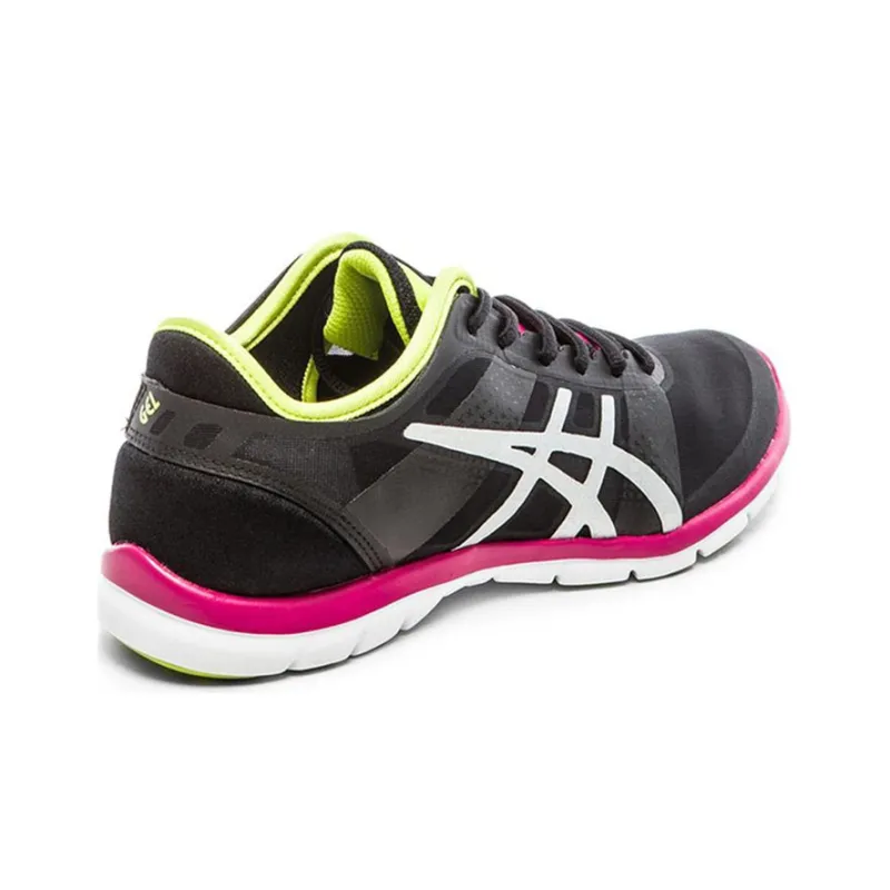 Asics Gel Fit Running Shoes Women's Low Top Black/White-3