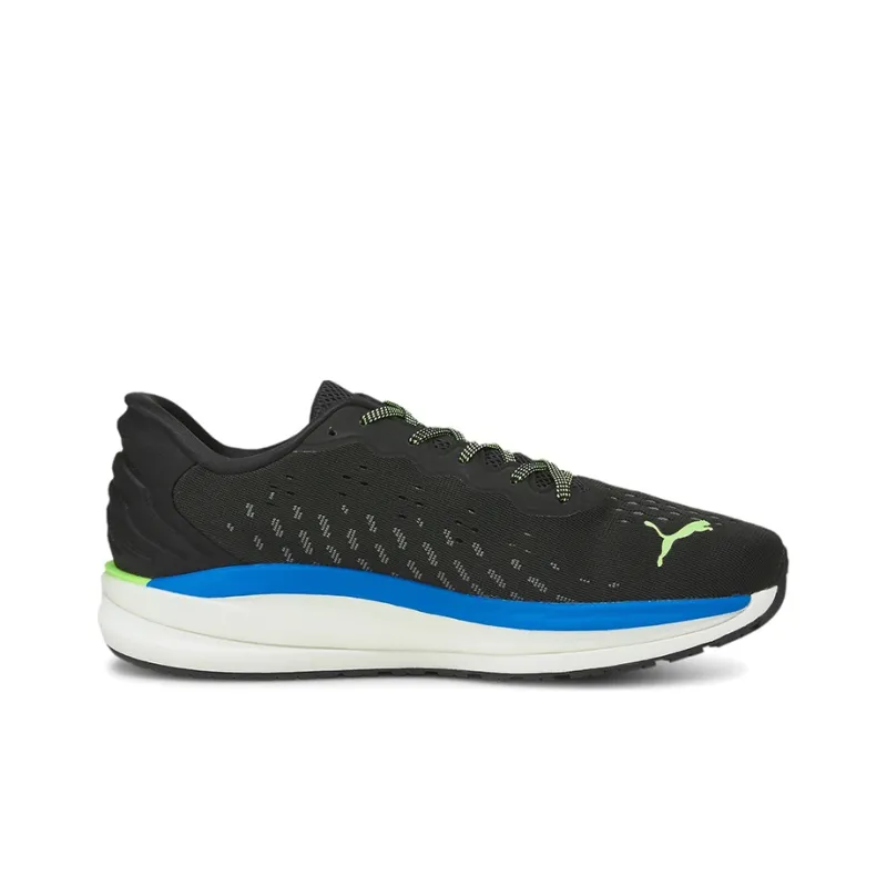 PUMA Magnify Nitro Low Top Running Shoes Men's Black Blue-1