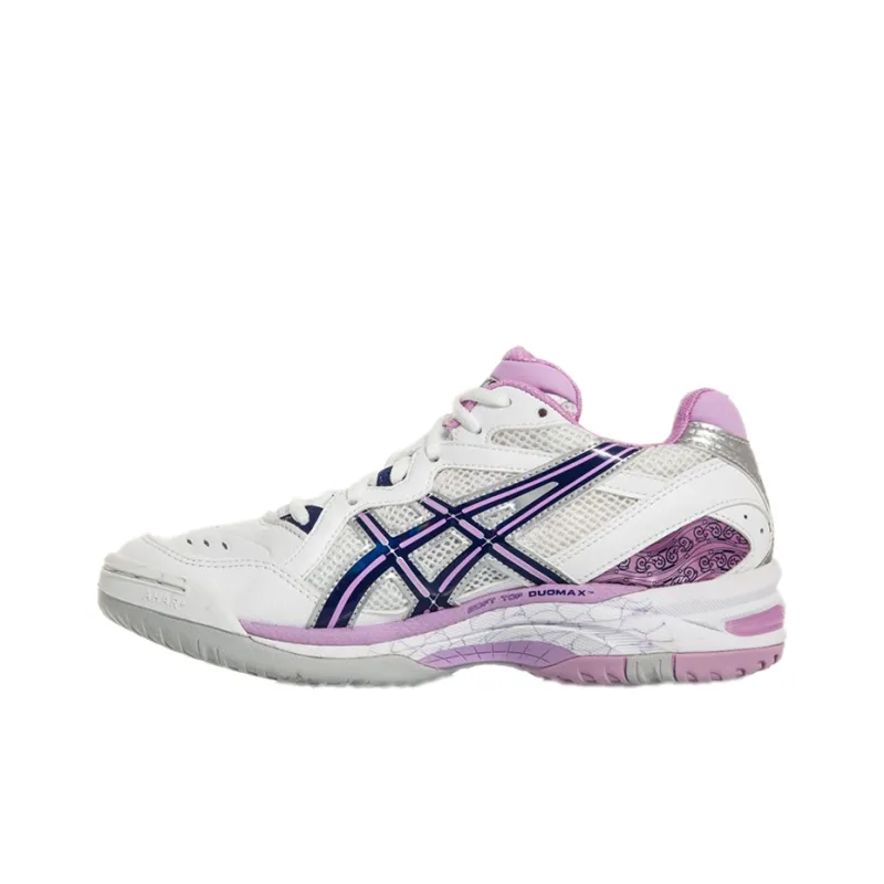 Asics Gel-Netburner 15 Anti-Slip And Wear-Resistant Support Low-Top Running Shoes Women's White Purple Pink-0