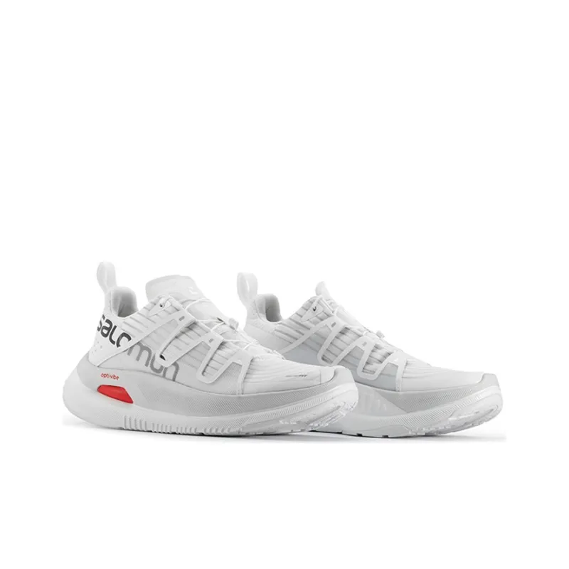 SALOMON Lezzgo MAX Anti Slip Wear Resistant Breathable Lightweight Low Top Running Shoes Unisex White-2
