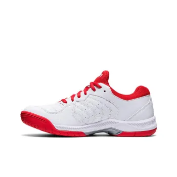 Asics Gel-Dedicate 6 Anti-Slip Wear-Resistant Low-Top Running Shoes Women's White Red