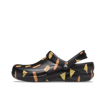 Crocs Bistro Graphic Clog Stylish Casual Black Sandals