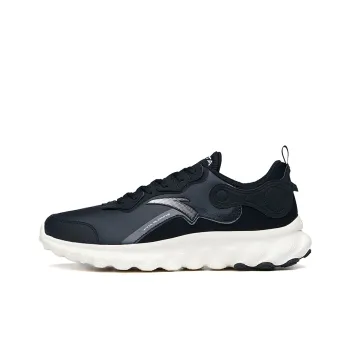 Anta Anti Slip And Wear Resistant Breathable Low Top Running Shoes Men's Black White