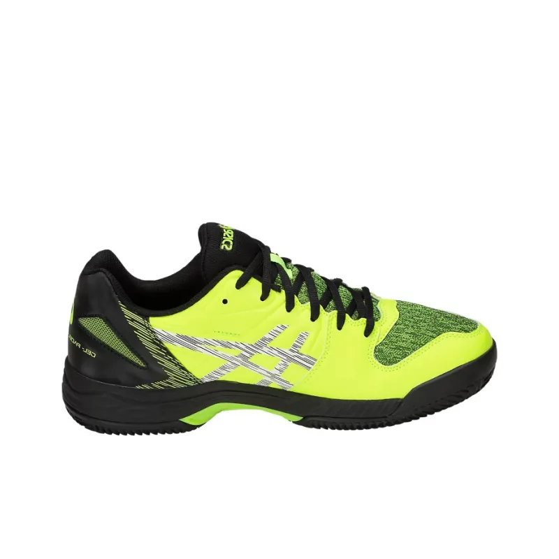 Asics Gel-Padel Exclusive 5 Tennis Shoes Men Low-Top Neon Yellow/Black-1