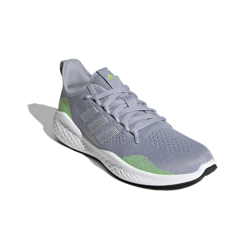 Adidas Fluidflow 2.0 Low-Top Running Shoes Men's Gray Green-2