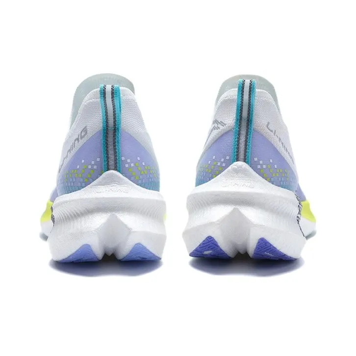 LiNing Feidian Challenger Low-Top Running Shoes Men's White Blue Purple-4