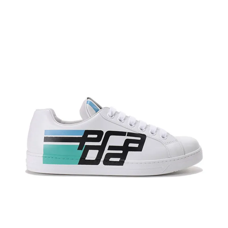 PRADA Stylish Skateboarding Shoes Men's White-1