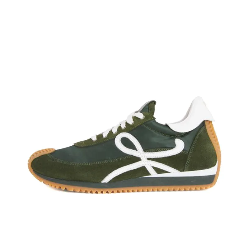 LOEWE Flow Runner Low Top Casual Shoes Men's Forest Green-0