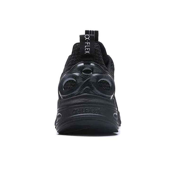 Erke Chi Pan Α Fle Cushioning Anti Slip And Wear Resistant Low Top Running Shoes Men's Black-4