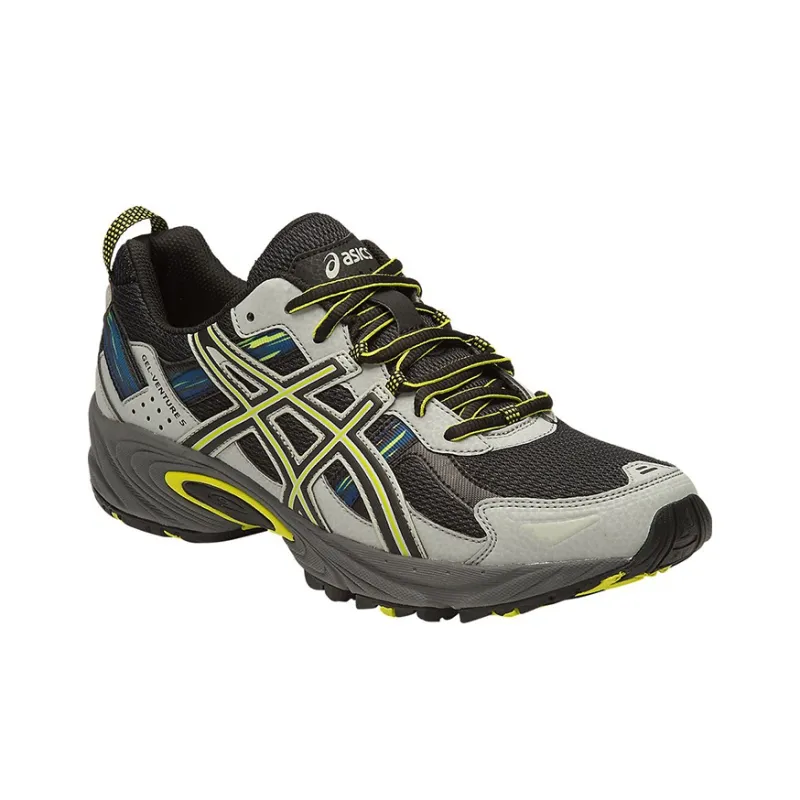 Asics Gel-Venture 5 Gel-Venture 5 Low-Top Running Shoes Men's Gray Yellow-2