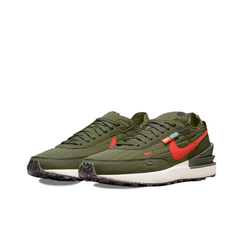 Nike Waffle One Toasty Olive Green-2