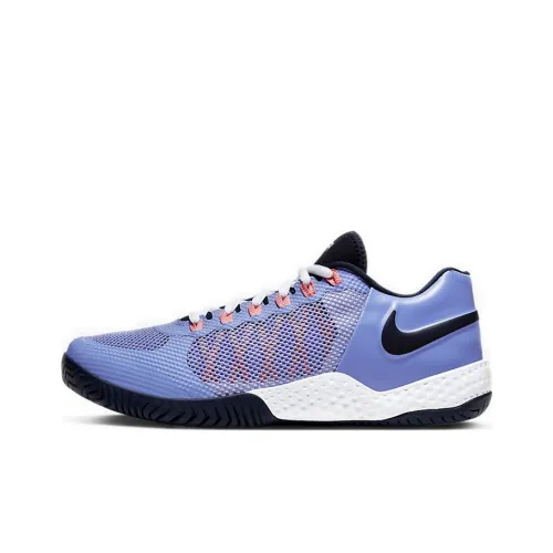 Nike Court Flare 2 Tennis Shoes Women's Low-Top Blue/Orange