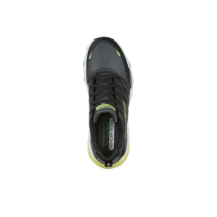 Skechers ARCH FIT GLIDE-STEP TRAIL Cushioning Anti-Slip And Wear-Resistant Low-Top Running Shoes Men's Black Yellow-3