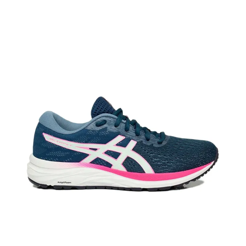 Asics Gel-Excite 7 Wear-Resistant Low-Top Running Shoes Women's Blue Pink-1