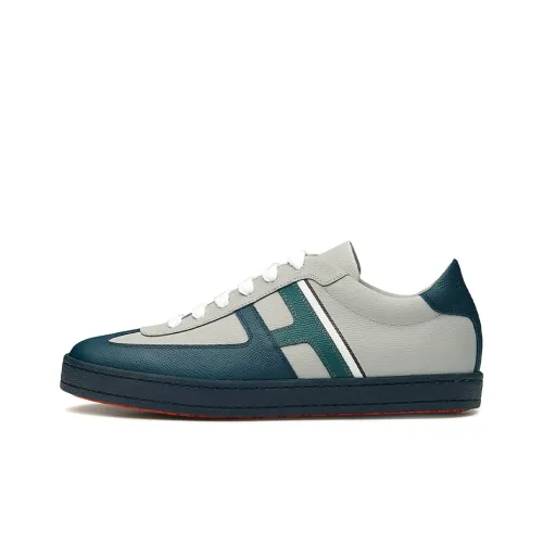 HERMES Boomerang Skateboard Shoes Men Low-Top Glacier Blue