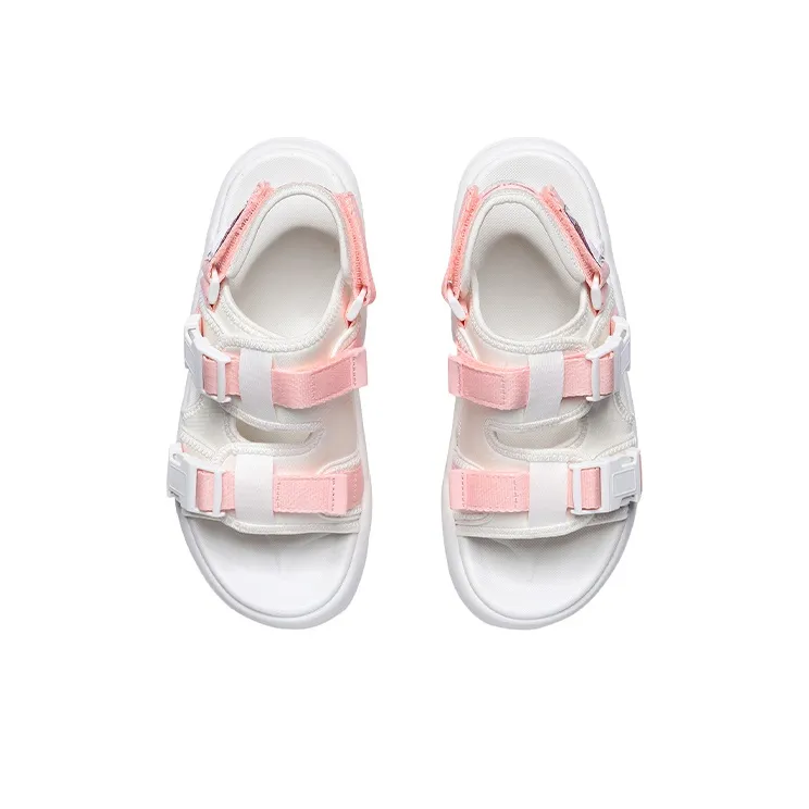 LiNing Coca Beach Sandals Women's Pink White-3
