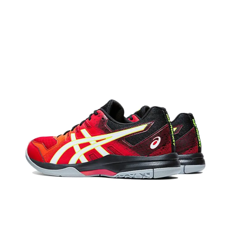 Asics Gel-Rocket 9 Durable Breathable Low-Top Running Shoes Men's Sunrise Red Black-3