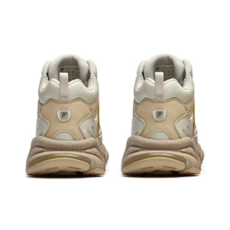 FILA FUSION Rjv D Anti Slip Wear Resistant Warm Support Breathable High Top Casual Shoes Women's Brown-3