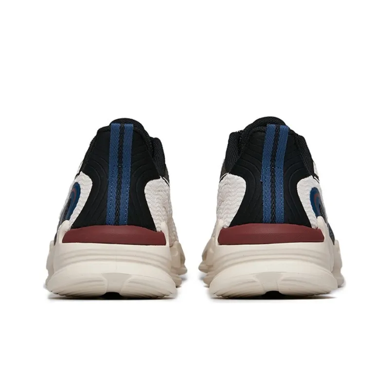Anta Cushioning Anti-Slip And Wear-Resistant Lightweight Rebound Low-Top Running Shoes Men's Gray Black Blue-3