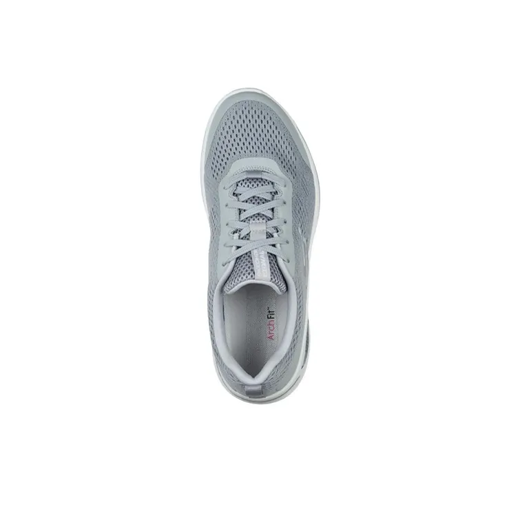 Skechers Go Walk Arch Fit Motion Breeze Cushioning Anti-Slip And Wear-Resistant Low-Top Athletic Shoes Women's Gray-3