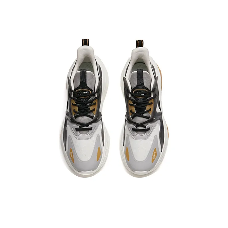 Anta Mix 4.0 MIX4.0 Anti-Slip And Wear-Resistant Coverage Support Low-Top Sports Casual Shoes White Gray-3