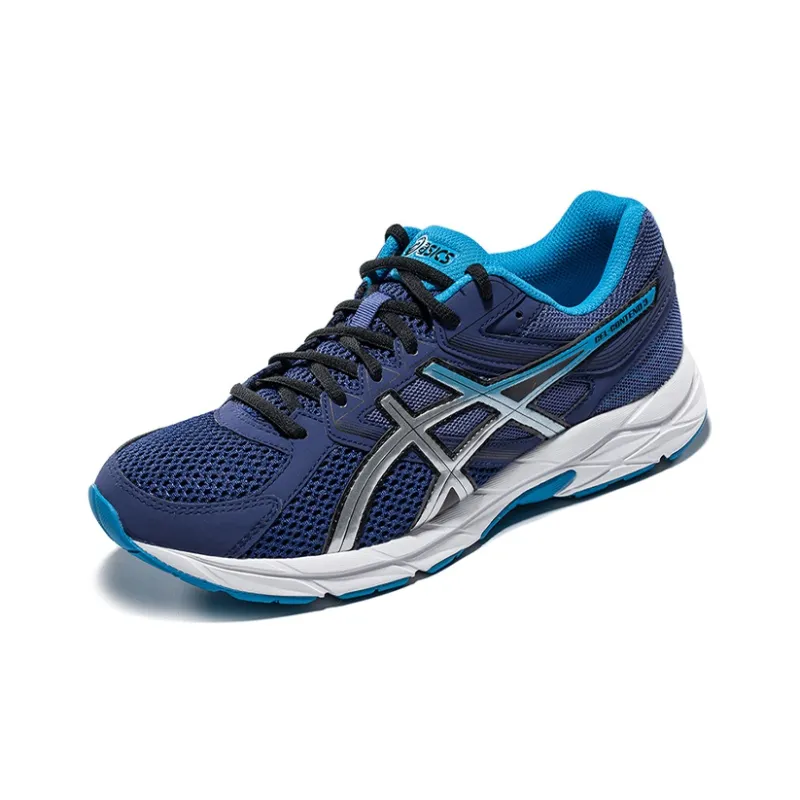 Asics Gel-Contend 3 Wear-Resistant Low-Top Running Shoes Men's Blue White-1