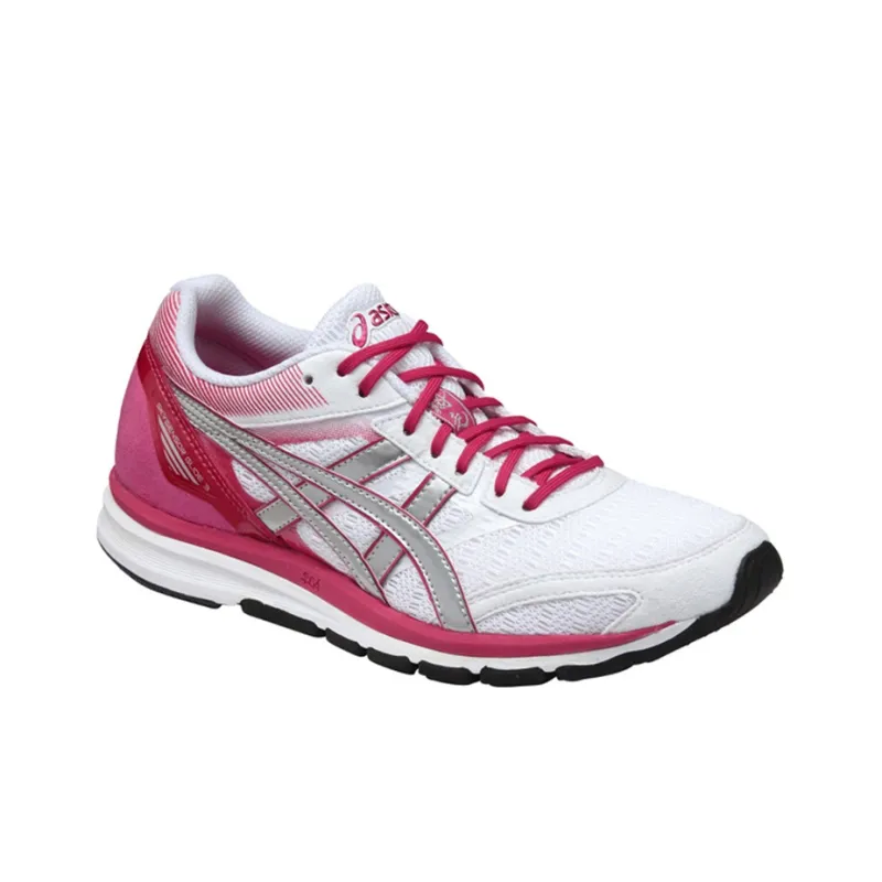Asics Lady Skysensor Glide 3 Wear-Resistant Low-Top Running Shoes Women's Pink White-2