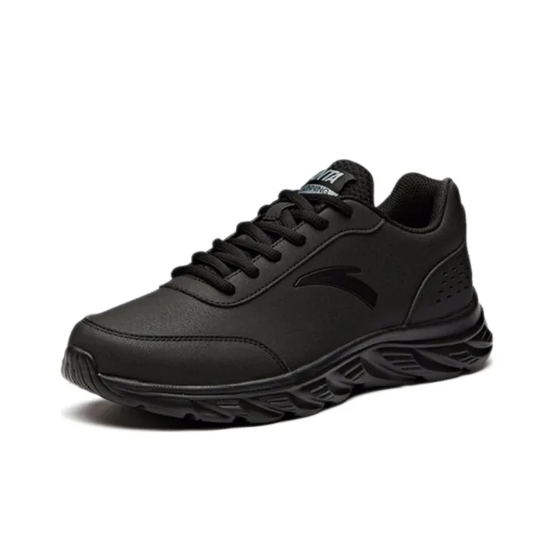 Anta Shock Absorbers Slip Resistant, Abrasion Resistant, Lightweight Low Top Casual Running Shoes Men's Black-2