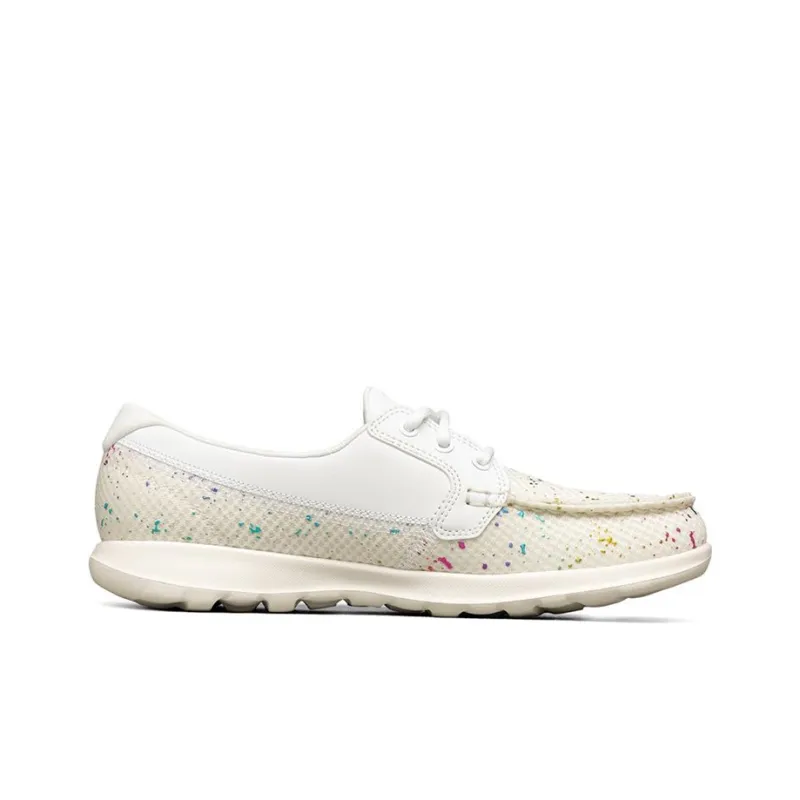 Skechers GO WALK Lite Casual Shoes Women's Low-Top White/Blue/Purple-1