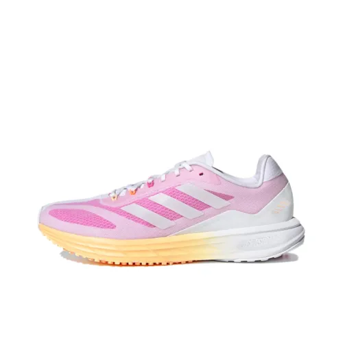 Adidas Sl20 Running Shoes Women's Low-Top Pink/White/Orange