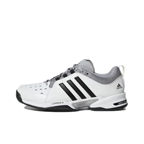 Adidas Barricade Tennis Shoes Women's Low-Top Cloud White/Black/Gray