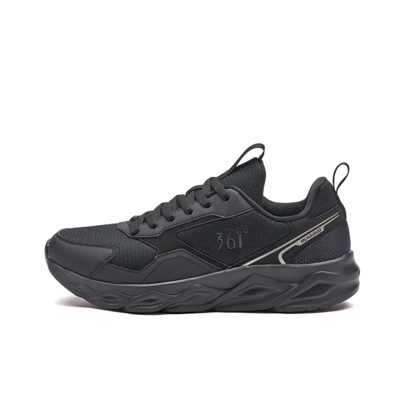 361° Anti Slip Wear Resistant Low Top Sports Casual Shoes Men's Black Gray-0