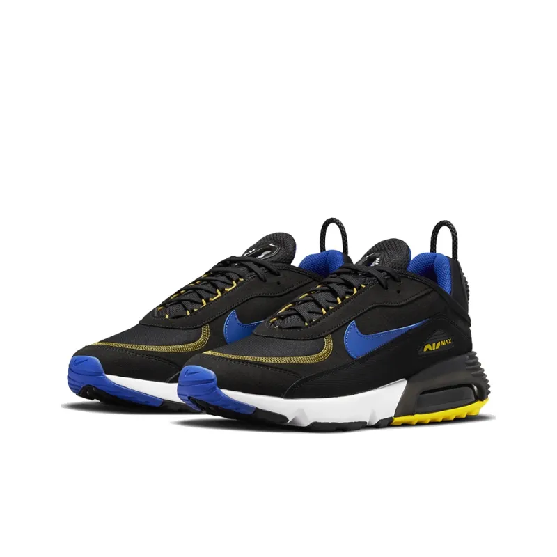 Nike Air Max 2090 Running Shoes Men Low Top Black/Yellow/Blue-2