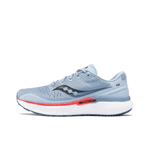 Saucony Triumph 18 Running Shoes Men Low-Top Blue Red