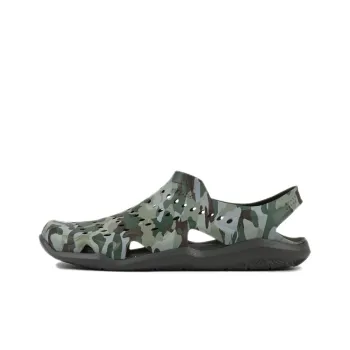 Crocs Swiftwater Camo Wave Sandals 'Green Brown'