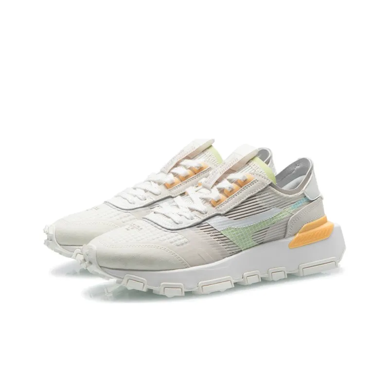 LiNing Cushioning Rebound Low Top Running Shoes Women's Pearl White-2