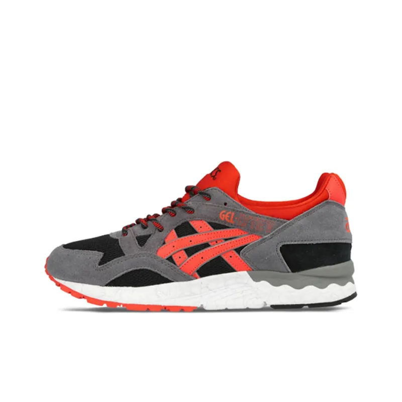 Asics Gel-Lyte V V Anti-Slip Wear-Resistant Low-Top Running Shoes Men's Gray Orange-0