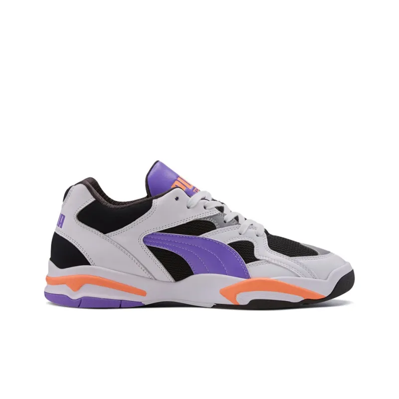 PUMA Performer Retro Cushioned Slip-Resistant Mid-Top Tennis Shoes Unisex Bright Purple-1